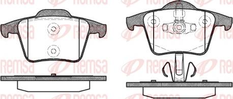 Remsa 1044.00 - Komplet Pločica, disk-kočnica www.molydon.hr