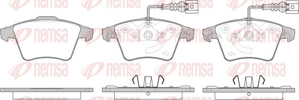 Remsa 1045.22 - Komplet Pločica, disk-kočnica www.molydon.hr