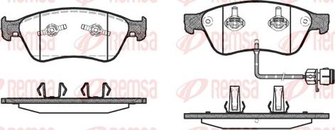 Remsa 1056.12 - Komplet Pločica, disk-kočnica www.molydon.hr