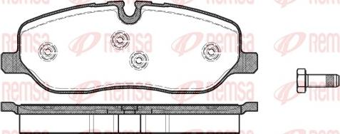 Remsa 1158.00 - Komplet Pločica, disk-kočnica www.molydon.hr