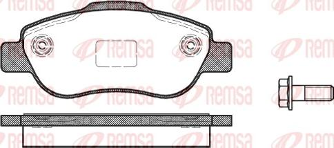 Remsa 1100.00 - Komplet Pločica, disk-kočnica www.molydon.hr