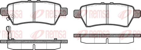 Remsa 1188.01 - Komplet Pločica, disk-kočnica www.molydon.hr