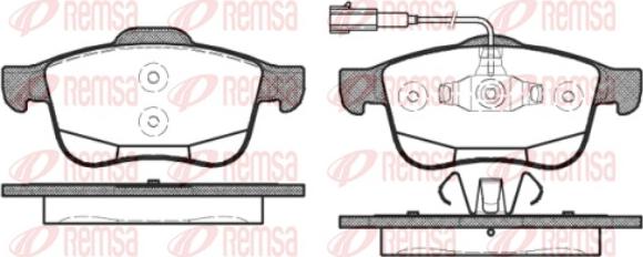 Remsa 1183.12 - Komplet Pločica, disk-kočnica www.molydon.hr