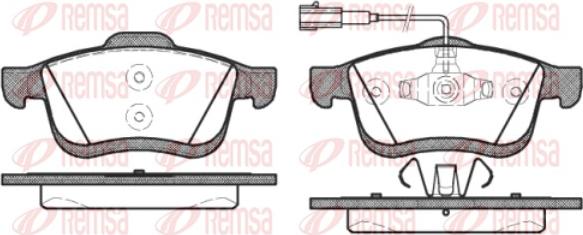 Remsa 1183.22 - Komplet Pločica, disk-kočnica www.molydon.hr