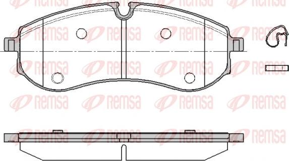 Remsa 1856.00 - Komplet Pločica, disk-kočnica www.molydon.hr