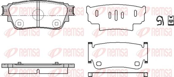 Remsa 1861.00 - Komplet Pločica, disk-kočnica www.molydon.hr