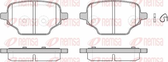 Remsa 1837.00 - Komplet Pločica, disk-kočnica www.molydon.hr