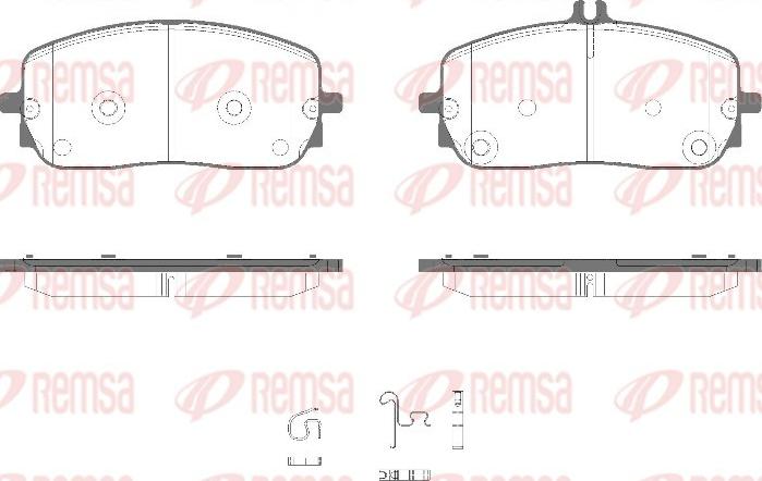 Remsa 1826.05 - Komplet Pločica, disk-kočnica www.molydon.hr