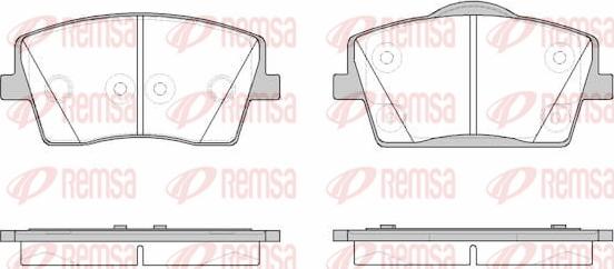 Remsa 1823.00 - Komplet Pločica, disk-kočnica www.molydon.hr