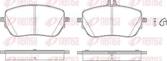 Remsa 1827.00 - Komplet Pločica, disk-kočnica www.molydon.hr