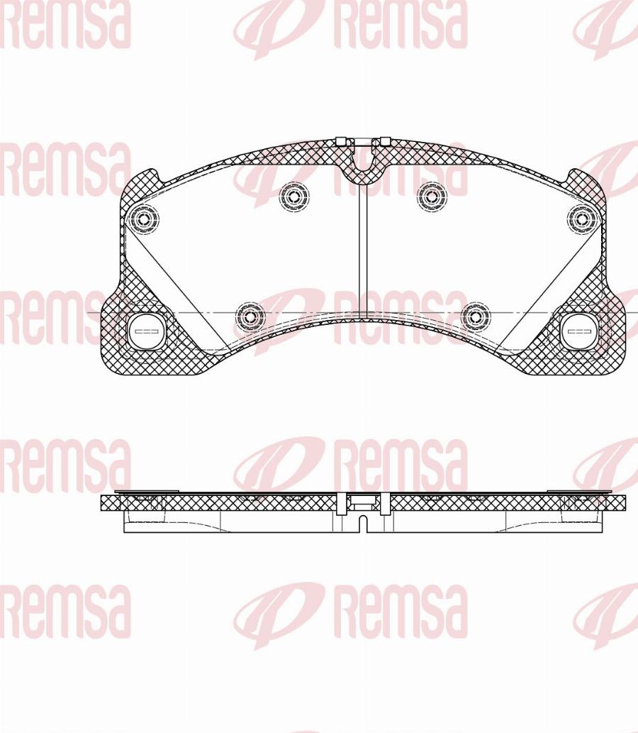 Remsa 1345.45 - Komplet Pločica, disk-kočnica www.molydon.hr