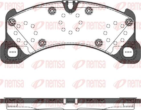 Remsa 1345.50 - Komplet Pločica, disk-kočnica www.molydon.hr