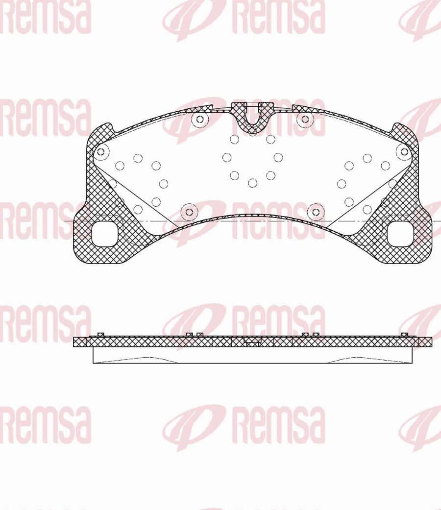 Remsa 1345.35 - Komplet Pločica, disk-kočnica www.molydon.hr