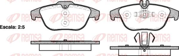 Remsa 1305.00 - Komplet Pločica, disk-kočnica www.molydon.hr