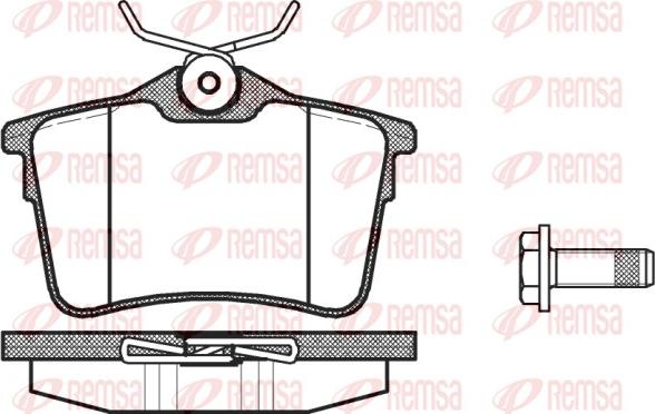 Remsa 1382.00 - Komplet Pločica, disk-kočnica www.molydon.hr