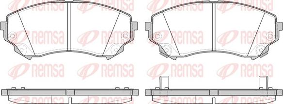 Remsa 1331.04 - Komplet Pločica, disk-kočnica www.molydon.hr