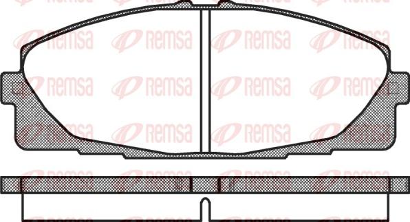 Remsa 1325.00 - Komplet Pločica, disk-kočnica www.molydon.hr