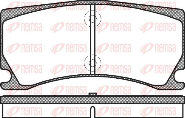 Remsa 1378.00 - Komplet Pločica, disk-kočnica www.molydon.hr