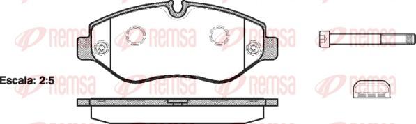 Remsa 1245.00 - Komplet Pločica, disk-kočnica www.molydon.hr