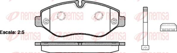 Remsa 1245.10 - Komplet Pločica, disk-kočnica www.molydon.hr