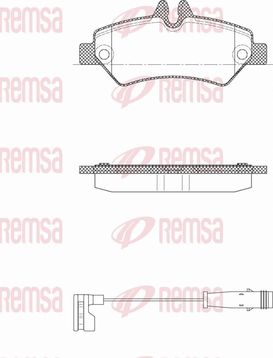 Remsa 1246.02 - Komplet Pločica, disk-kočnica www.molydon.hr