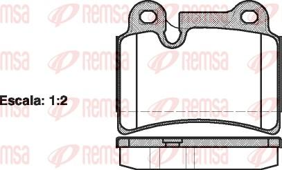 Remsa 1240.00 - Komplet Pločica, disk-kočnica www.molydon.hr