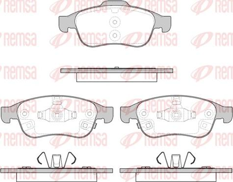 Remsa 1248.12 - Komplet Pločica, disk-kočnica www.molydon.hr