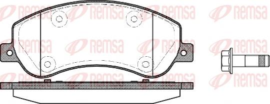 Remsa 1250.00 - Komplet Pločica, disk-kočnica www.molydon.hr