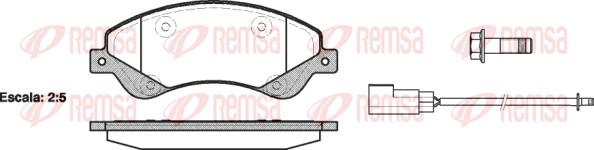 Remsa 1251.02 - Komplet Pločica, disk-kočnica www.molydon.hr