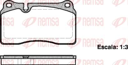 Remsa 1200.00 - Komplet Pločica, disk-kočnica www.molydon.hr