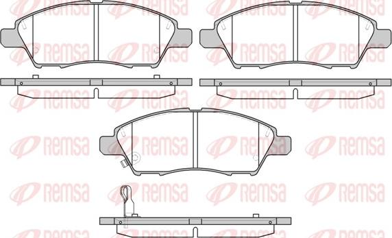 Remsa 1210.01 - Komplet Pločica, disk-kočnica www.molydon.hr