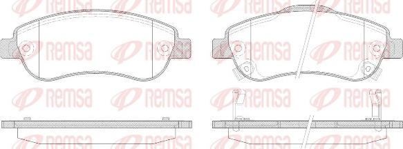 Remsa 1289.02 - Komplet Pločica, disk-kočnica www.molydon.hr