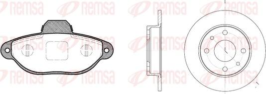 Remsa 8414.00 - Komplet kočnica, disk-kočnica www.molydon.hr