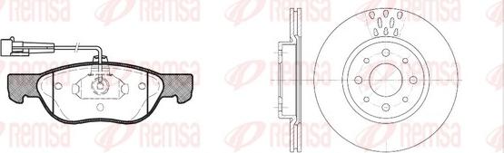 Remsa 8587.01 - Komplet kočnica, disk-kočnica www.molydon.hr