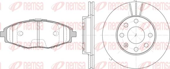 Remsa 8696.01 - Komplet kočnica, disk-kočnica www.molydon.hr