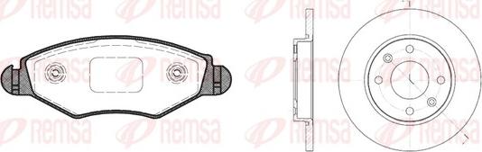 Remsa 8643.04 - Komplet kočnica, disk-kočnica www.molydon.hr