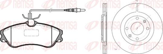 Remsa 8634.00 - Komplet kočnica, disk-kočnica www.molydon.hr