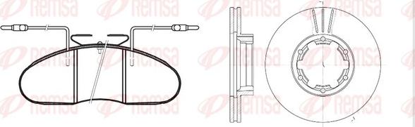 Remsa 8048.00 - Komplet kočnica, disk-kočnica www.molydon.hr