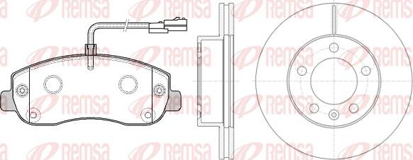 Remsa 81449.00 - Komplet kočnica, disk-kočnica www.molydon.hr