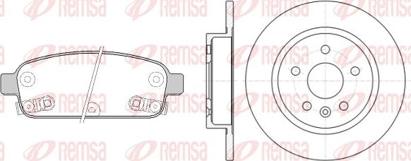 Remsa 81432.00 - Komplet kočnica, disk-kočnica www.molydon.hr