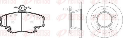 Remsa 8142.00 - Komplet kočnica, disk-kočnica www.molydon.hr