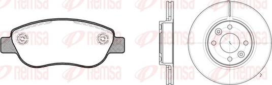 Remsa 81069.00 - Komplet kočnica, disk-kočnica www.molydon.hr