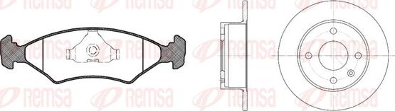 Remsa 8119.00 - Komplet kočnica, disk-kočnica www.molydon.hr