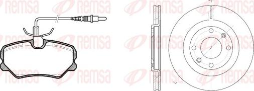 Remsa 8262.00 - Komplet kočnica, disk-kočnica www.molydon.hr