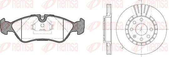 Remsa 8286.00 - Komplet kočnica, disk-kočnica www.molydon.hr