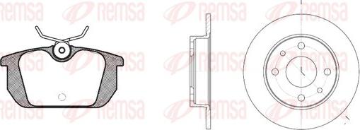 Remsa 8231.00 - Komplet kočnica, disk-kočnica www.molydon.hr