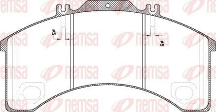 Remsa JCA 498.00 - Komplet Pločica, disk-kočnica www.molydon.hr