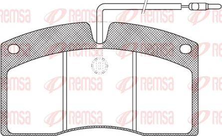 Remsa JCA 505.40 - Komplet Pločica, disk-kočnica www.molydon.hr