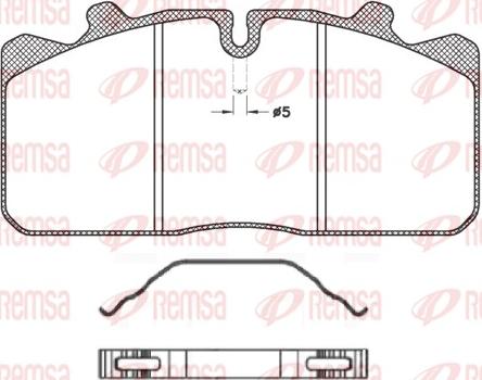 Remsa JCA 658.00 - Komplet Pločica, disk-kočnica www.molydon.hr