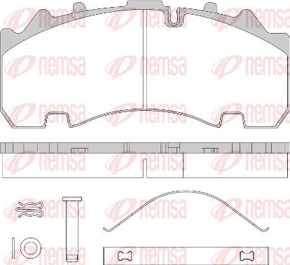 Remsa JCA 1554.80 - Komplet Pločica, disk-kočnica www.molydon.hr